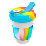 Rainbow Cupro Stealth Coffee Mug for Discreet Enjoyment and Flower Use